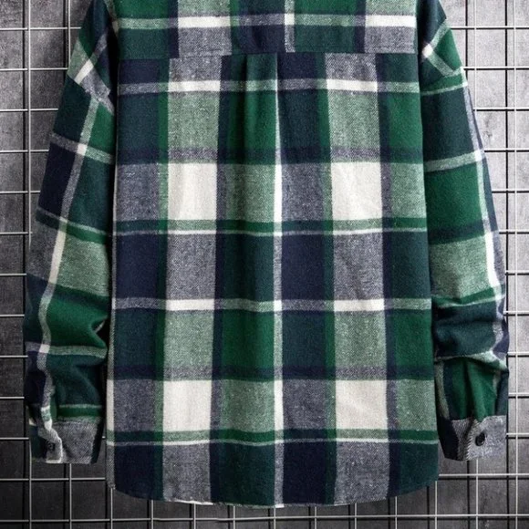 Pink And White Mens Overcoat - Picture 7 of 7